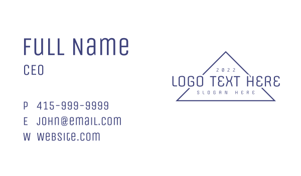 Programming Triangle Software Business Card Design Image Preview
