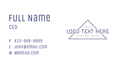 Programming Triangle Software Business Card Image Preview