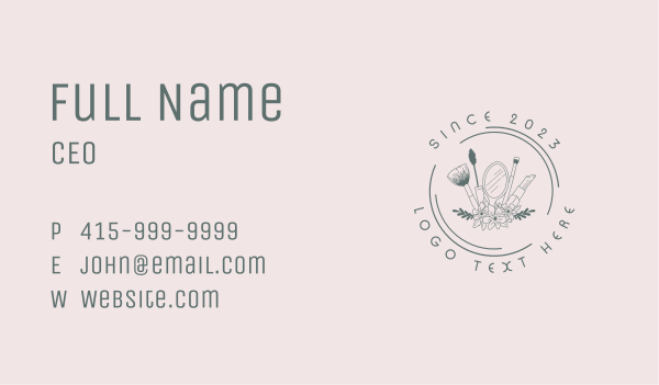 Beautician Feminine Styling Business Card Design Image Preview