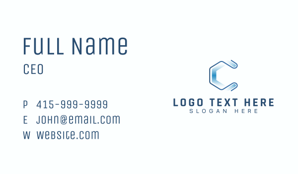 Advertising Business Tech Letter C Business Card Design Image Preview