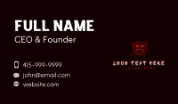 Devil Graffiti Spray Paint Business Card Design