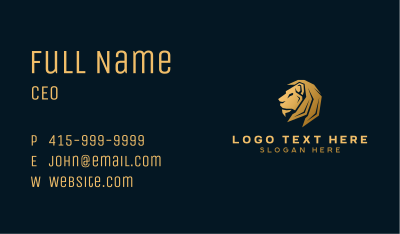 Lion Animal Mane Business Card Image Preview