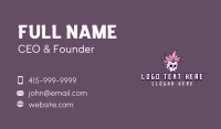 Punk Girl Skull Business Card Preview