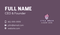 Punk Girl Skull Business Card Design