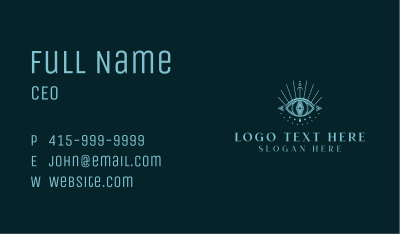 Mystical Tarot Eye Business Card Image Preview