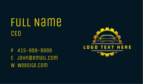 Automobile Garage Mechanic Business Card Design Image Preview