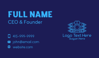 Blue Tech Camera Business Card Design