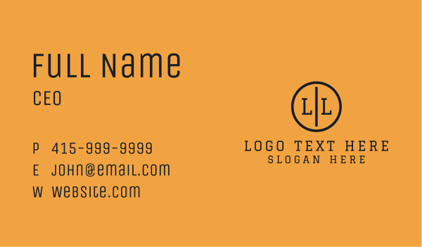 Black Professional Letter  Business Card Design Image Preview