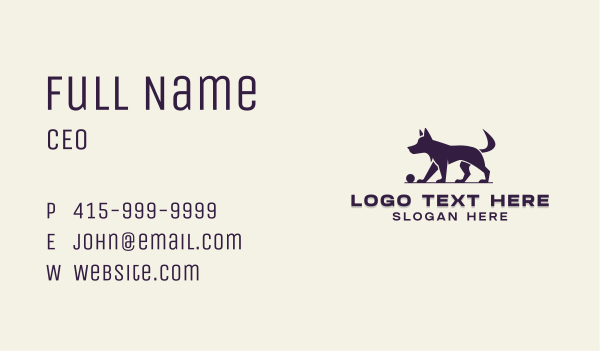 Pet Dog Walker Business Card Design Image Preview