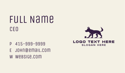 Pet Dog Walker Business Card Image Preview