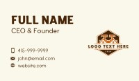 Construction Carpentry Hammer Business Card Preview