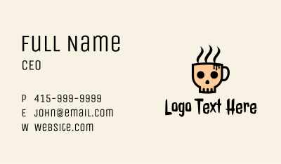 Skeleton Coffee Bar  Business Card Image Preview