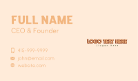 Playful Craft Wordmark Business Card Image Preview