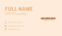 Playful Craft Wordmark Business Card Image Preview