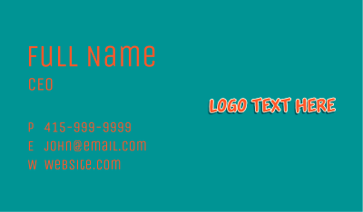 Art Boutique Wordmark Business Card Image Preview