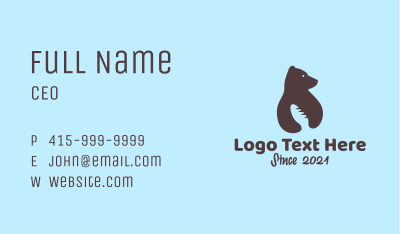 Bear Bread Bakery  Business Card Image Preview