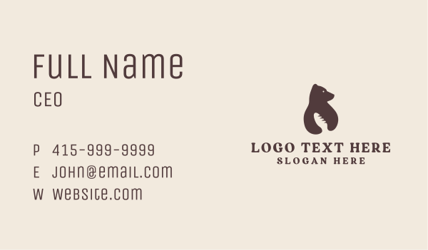 Bear Bread Bakery  Business Card Design Image Preview