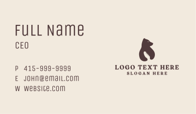 Bear Bread Bakery  Business Card Image Preview