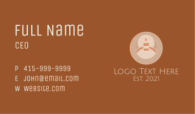 Scented Candle Badge Business Card Image Preview