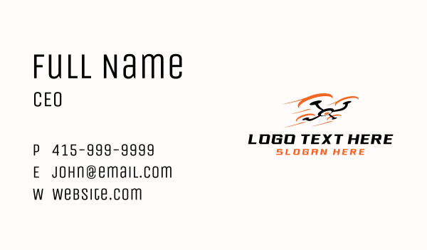 Fast Drone Sports Business Card Design Image Preview