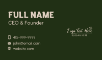 Strawberry Script Wordmark Business Card Image Preview