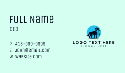 Dog Trainer Leash Business Card Image Preview
