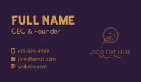 Elegant Gold Aviary  Business Card Design