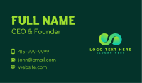 Green Leaf Loop Business Card Image Preview