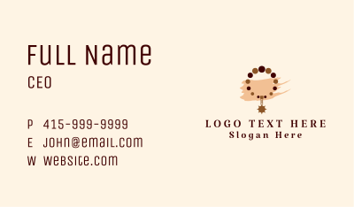 Elegant Necklace Jewelry  Business Card Image Preview