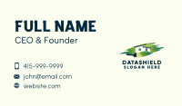 Green House Paintbrush Business Card Image Preview