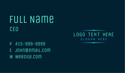 Automotive Tech Wordmark Business Card Image Preview