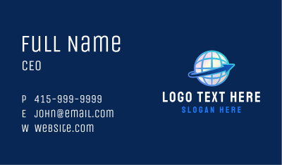 Global Business Technology Business Card Image Preview