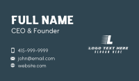 Express White Letter Business Card Preview