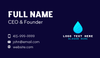 Water Sanitizer Drop Business Card Preview