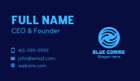 Blue Weather Forecast Business Card Image Preview