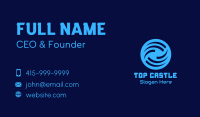 Blue Weather Forecast Business Card Image Preview