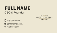 Classic Western Wordmark Business Card Image Preview