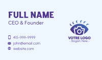 Blue Camera Eye Business Card Design