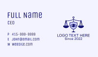 Legal Scale Security  Business Card Image Preview