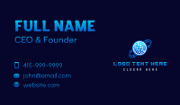 Cyber Globe Circuit Business Card Preview