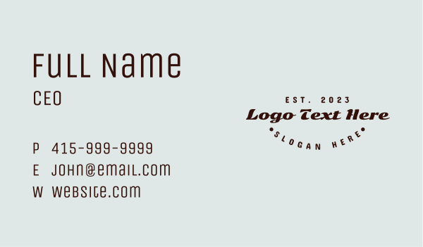 Classic Tailor Business Business Card Design Image Preview