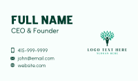 Human Tree Plant  Business Card Image Preview