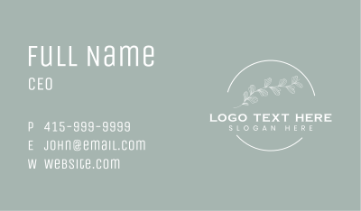 Organic Gardening Leaves Business Card Image Preview