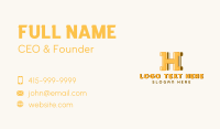 Playful Kiddie Letter H  Business Card Design