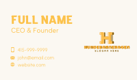 Playful Kiddie Letter H  Business Card Image Preview