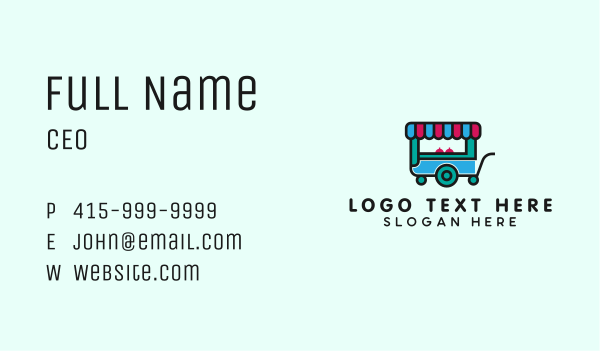 Snack Food Stall Business Card Design Image Preview