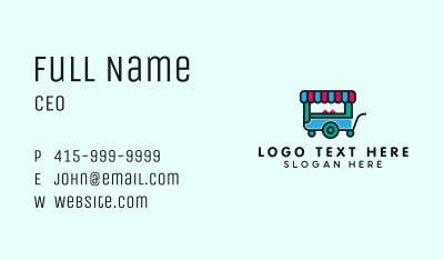 Snack Food Stall Business Card Image Preview