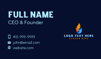 Fire Ice Industrial Business Card Image Preview