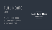 Professional Handwritten Wordmark Business Card Image Preview