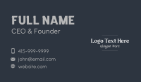 Professional Handwritten Wordmark Business Card Image Preview